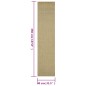 vidaXL Alfombra de sisal natural verde 80x350 cm vidaXL Alfombra de sisal natural verde 80x350 cm
