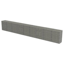 vidaXL Muro de gaviones con cubiertas acero galvanizado 900x50x100 cm