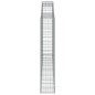 vidaXL Cesta gaviones forma arco hierro galvanizado 300x30x160/180 cm