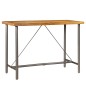 vidaXL Mesa de bar de madera maciza de teca reciclada 150x70x106 cm