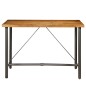 vidaXL Mesa de bar de madera maciza de teca reciclada 150x70x106 cm
