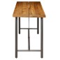 vidaXL Mesa de bar de madera maciza de teca reciclada 150x70x106 cm