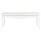 vidaXL Mesa de centro de madera maciza de pino blanco 110x60x40 cm