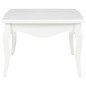 vidaXL Mesa de centro de madera maciza de pino blanco 110x60x40 cm