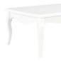 vidaXL Mesa de centro de madera maciza de pino blanco 110x60x40 cm