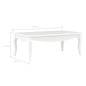 vidaXL Mesa de centro de madera maciza de pino blanco 110x60x40 cm