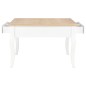 vidaXL Mesa de centro de madera blanca 80x80x50 cm vidaXL Mesa de centro de madera blanca 80x80x50 cm