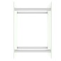 vidaXL Leñero de vidrio blanco 40x35x60 cm vidaXL Leñero de vidrio blanco 40x35x60 cm