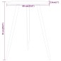 vidaXL Mesa de bistró MDF y hierro gris Ø60x76 cm vidaXL Mesa de bistró MDF y hierro gris Ø60x76 cm