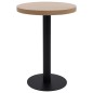 vidaXL Mesa de bistró MDF marrón claro 60 cm vidaXL Mesa de bistró MDF marrón claro 60 cm