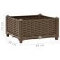 vidaXL Arriate 40x40x23 cm polipropileno vidaXL Arriate 40x40x23 cm polipropileno