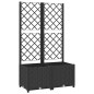 vidaXL Jardinera con enrejado PP negro 80x40x136 cm vidaXL Jardinera con enrejado PP negro 80x40x136 cm