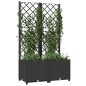 vidaXL Jardinera con enrejado PP negro 80x40x136 cm vidaXL Jardinera con enrejado PP negro 80x40x136 cm