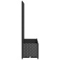 vidaXL Jardinera con enrejado PP negro 80x40x136 cm vidaXL Jardinera con enrejado PP negro 80x40x136 cm