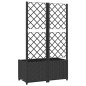 vidaXL Jardinera con enrejado PP negro 80x40x136 cm vidaXL Jardinera con enrejado PP negro 80x40x136 cm