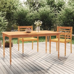 vidaXL Mesa Batavia madera maciza de teca 150x90x75 cm