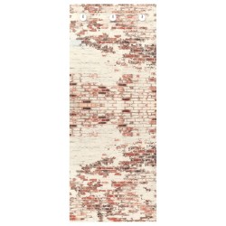 vidaXL Perchero de pared vidrio templado muro de ladrillos 125x50 cm