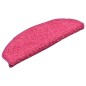 vidaXL Alfombras de peldaños de escalera 15 uds rosa 65x21x4 cm vidaXL Alfombras de peldaños de escalera 15 uds rosa 65x21x4 cm
