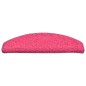 vidaXL Alfombras de peldaños de escalera 15 uds rosa 65x21x4 cm vidaXL Alfombras de peldaños de escalera 15 uds rosa 65x21x4 cm