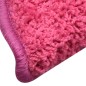 vidaXL Alfombras de peldaños de escalera 15 uds rosa 65x21x4 cm vidaXL Alfombras de peldaños de escalera 15 uds rosa 65x21x4 cm