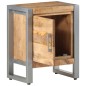 vidaXL Mesita de noche de madera de mango rugosa 40x30x50 cm vidaXL Mesita de noche de madera de mango rugosa 40x30x50 cm