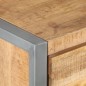 vidaXL Mesita de noche de madera de mango rugosa 40x30x50 cm vidaXL Mesita de noche de madera de mango rugosa 40x30x50 cm