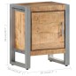 vidaXL Mesita de noche de madera de mango rugosa 40x30x50 cm vidaXL Mesita de noche de madera de mango rugosa 40x30x50 cm
