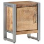vidaXL Mesita de noche de madera de mango rugosa 40x30x50 cm vidaXL Mesita de noche de madera de mango rugosa 40x30x50 cm