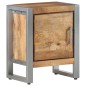 vidaXL Mesita de noche de madera de mango rugosa 40x30x50 cm vidaXL Mesita de noche de madera de mango rugosa 40x30x50 cm