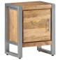 vidaXL Mesita de noche de madera de mango rugosa 40x30x50 cm vidaXL Mesita de noche de madera de mango rugosa 40x30x50 cm