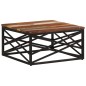 vidaXL Mesa de centro de madera maciza reciclada 68x68x35 cm