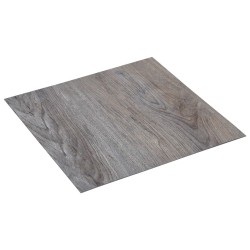 vidaXL Tarimas autoadhesivas 20 unidades PVC 1,86 m² marrón claro