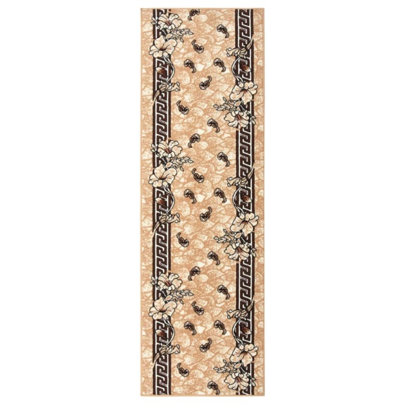 vidaXL Alfombra de pasillo BCF beige 80x250 cm vidaXL Alfombra de pasillo BCF beige 80x250 cm
