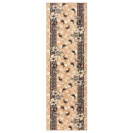 vidaXL Alfombra de pasillo BCF beige 80x250 cm