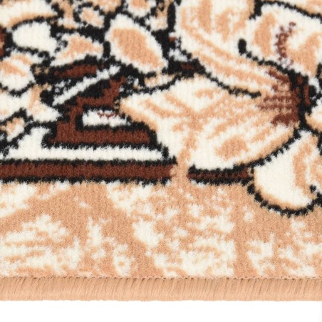 vidaXL Alfombra de pasillo BCF beige 80x250 cm