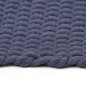 vidaXL Alfombra rectangular algodón azul marino 80x160 cm vidaXL Alfombra rectangular algodón azul marino 80x160 cm