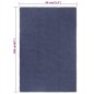 vidaXL Alfombra rectangular algodón azul marino 80x160 cm vidaXL Alfombra rectangular algodón azul marino 80x160 cm