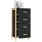 vidaXL Aparador alto madera contrachapada negro 42x38x90 cm vidaXL Aparador alto madera contrachapada negro 42x38x90 cm