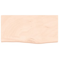 vidaXL Estante de pared madera maciza roble sin tratar 60x30x(2-4) cm