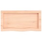 vidaXL Estante de pared madera maciza roble sin tratar 60x30x(2-4) cm vidaXL Estante de pared madera maciza roble sin tratar 60x30x(2-4) cm
