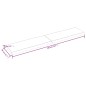 vidaXL Tablero mesa madera tratada borde vivo marrón 200x40x(2-6) cm vidaXL Tablero mesa madera tratada borde vivo marrón 200x40x(2-6) cm