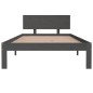 vidaXL Estructura de cama madera maciza de pino gris 100x200 cm vidaXL Estructura de cama madera maciza de pino gris 100x200 cm