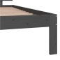 vidaXL Estructura de cama madera maciza de pino gris 100x200 cm vidaXL Estructura de cama madera maciza de pino gris 100x200 cm