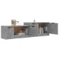 vidaXL Mueble de TV madera contrachapada gris hormigón 158,5x36x45 cm vidaXL Mueble de TV madera contrachapada gris hormigón 158,5x36x45 cm