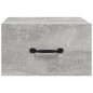 vidaXL Mesitas de noche de pared 2 uds color gris hormigón 35x35x20 cm vidaXL Mesitas de noche de pared 2 uds color gris hormigón 35x35x20 cm