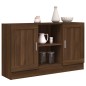 vidaXL Aparador de madera contrachapada roble marrón 120x30,5x70 cm vidaXL Aparador de madera contrachapada roble marrón 120x30,5x70 cm