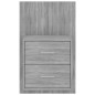 vidaXL Mesita de noche de pared 2 uds color gris Sonoma vidaXL Mesita de noche de pared 2 uds color gris Sonoma