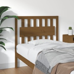 vidaXL Cabecero de cama madera maciza pino marrón miel 95,5x4x100 cm