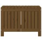 vidaXL Caja de almacenaje jardín madera pino marrón miel 76x42,5x54 cm vidaXL Caja de almacenaje jardín madera pino marrón miel 76x42,5x54 cm
