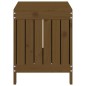 vidaXL Caja de almacenaje jardín madera pino marrón miel 76x42,5x54 cm vidaXL Caja de almacenaje jardín madera pino marrón miel 76x42,5x54 cm